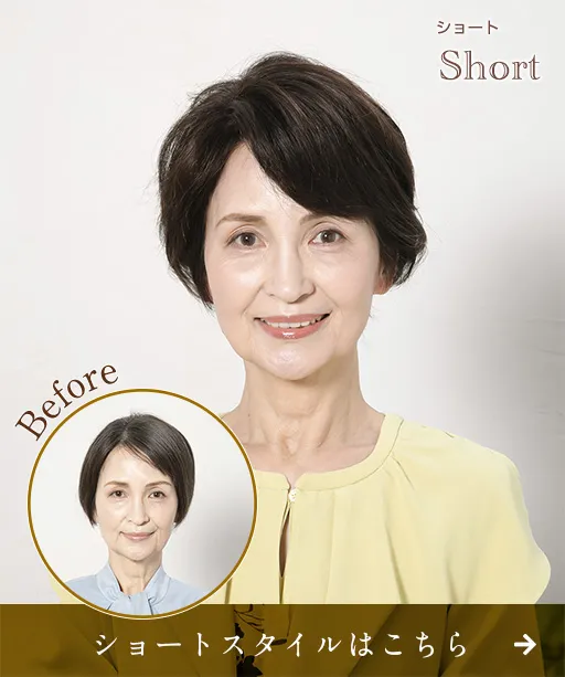 部分ウィッグ_ショート