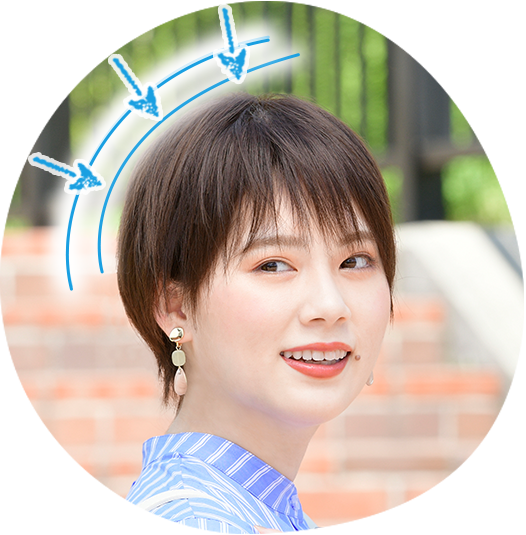 ウィッグの接触冷感加工